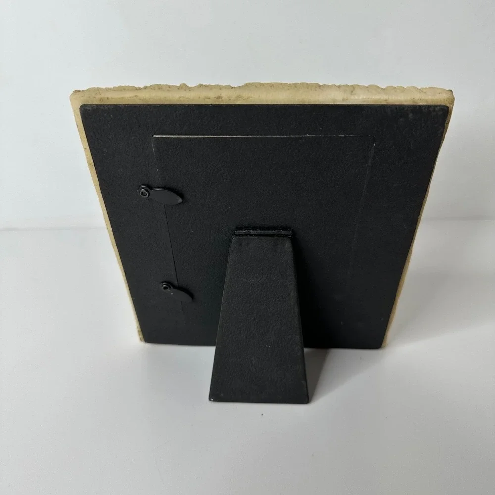 2 Picture Frames Leaf Impression & Floral Foxglove Textured Cottagecore Tabletop